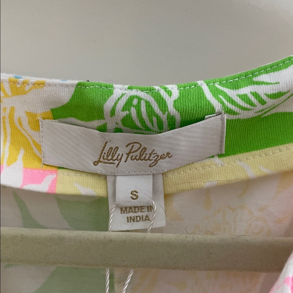 NWT LILLY PULITZER Maxi Raina Sleeveless Pastel Patchwork Dress small - Picture 7 of 8